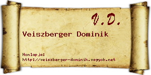 Veiszberger Dominik névjegykártya